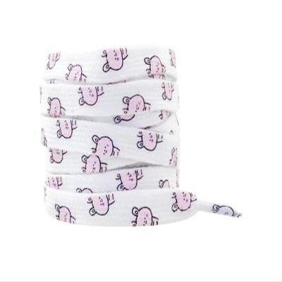 NineFit Basics Colorful Animal Prints Shoelace Cute Sports Shoes Accessories Kids Gifts Women Men Shoe Lace (Color : Pink rabbit, Size : 140cm), DNVVALVKB-PINKRABBIT-140CM
