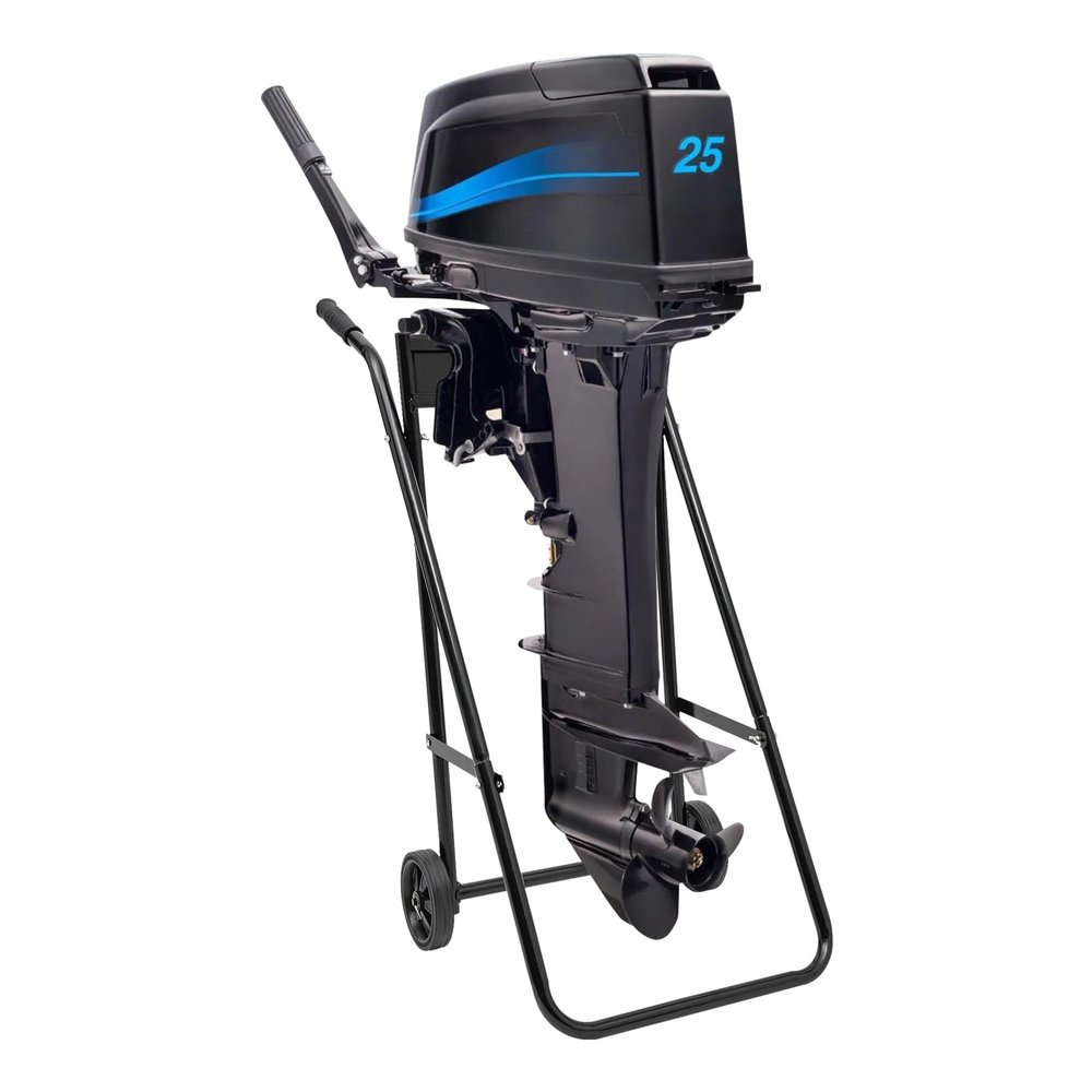 NOWMORE Outboard Motor Trolley Carrier Cart,Outboard Boat Motor Cart, Foldable Trolley Engine Stand Multi Purposed Engine Stand for Long and Short Shaft Motors
