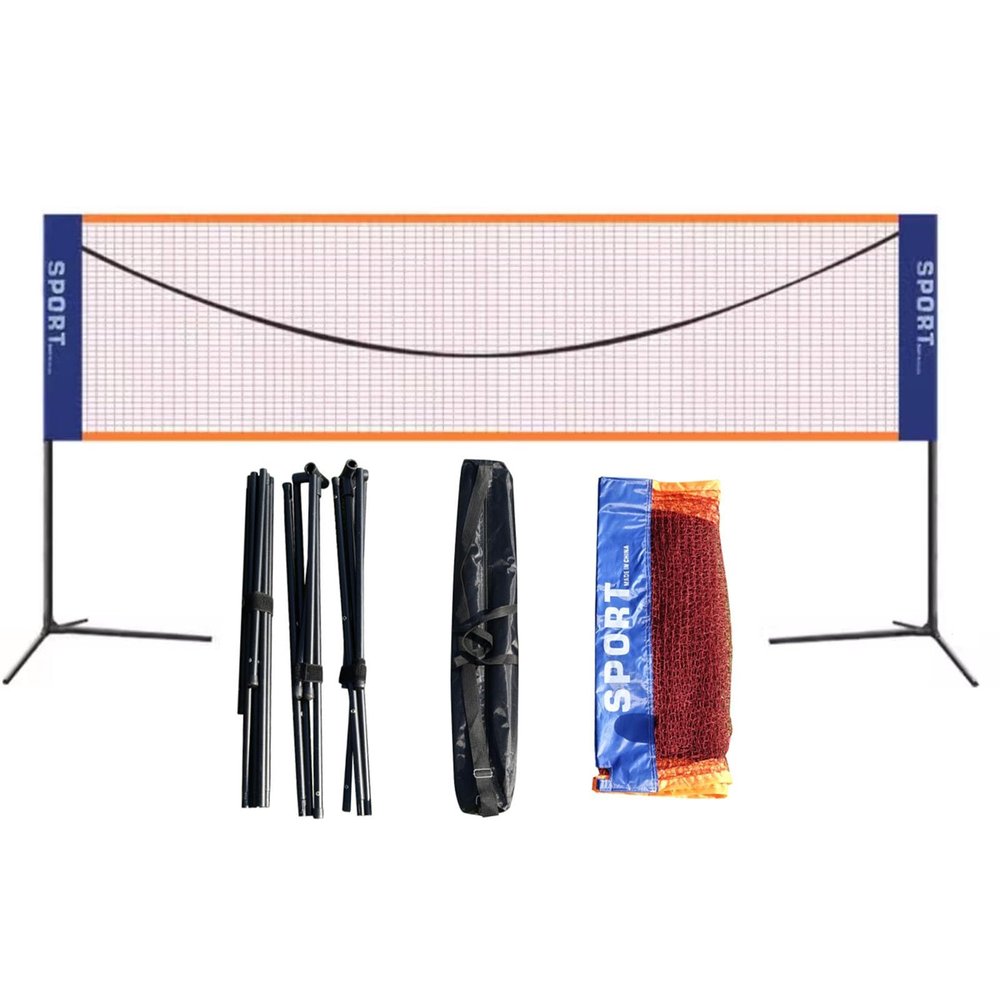 EABWLLPY Portable Badminton Net Set with Storage Bag, Stabilize Tennis Pickleball Net Stand, for Park Gym, Sturdy Structure (Size : 3.1m/10ft)