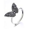 WCB1FPu Women's Personality Ring S925 Silver Ring Retro Adjustable Fashion Butterfly Open Ring Jewelry view 1