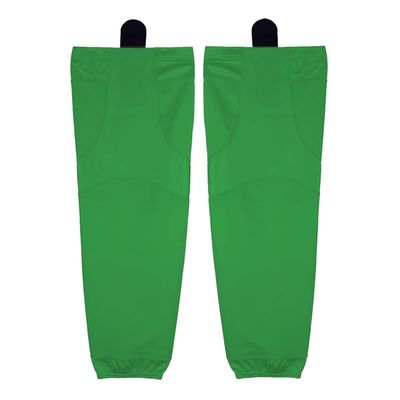 PEAR SOX Stock Polyester Pro-Mesh Ice Hockey Solid Socks for Senior, Junior Athletes - Breathable Mesh Inserts, Two Sewn-in Straps, Ergonomic Fit Elastic Ankle (Kelly, Small)