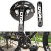 BESNIN Single Speed Bike Crankset 170mm 48T BCD Single Crankarms for Bicycle Square Crankset Black view 1
