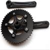 BESNIN Single Speed Bike Crankset 170mm 48T BCD Single Crankarms for Bicycle Square Crankset Black view 3