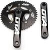 BESNIN Single Speed Bike Crankset 170mm 48T BCD Single Crankarms for Bicycle Square Crankset Black view 4