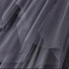 Honeystore Women's A Line Tulle Midi Tutu Tiered Petticoat Skirt Elastic Waist Prom Party Tutu Skirts 8063-Dark-Gray view 3