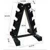 Dumbbell Rack Weight Rack,3 Tier Solid Steel Type A Dumbbell Rack Storage Weight Tower, Home Dumbbell Rack Stand, Dumbell Rack Only view 2