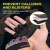 KUTOOK Weight Lifting Workout Gloves for Men/Women, XRD Padded Grip Gym Gloves, Breathable Partial Gloves for Calluses, Weightlifting Gloves for Exercise, Kettlebell, Pull-Ups Rose Red Blue Medium view 3