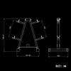 Household Dumbbell Rack, Plate Rack Dumbbell Rack for Weight Plates/Barbells/Dumbbells Storage view 2