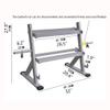 Fitness Dumbbell Rack Large 2 Tier Steel Dumbbell Stand Stable Dumbbell Rack Exercise Dumbbell Holder Home Commercial Fitness Equipment Dumbbell Holder view 2