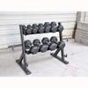 Fitness Dumbbell Rack Large 2 Tier Steel Dumbbell Stand Stable Dumbbell Rack Exercise Dumbbell Holder Home Commercial Fitness Equipment Dumbbell Holder view 4