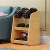 GeRRiT Dumbbell Rack Weight Rack, Multi-layer Wooden Dumbbell Rack Bold Metal Frame Compact And Sturdy Home Fitness Sports Dumbbell Rack view 2