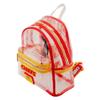 Loungefly Kansas City Chiefs Clear Mini Backpack, red/yellow view 3