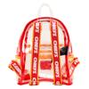 Loungefly Kansas City Chiefs Clear Mini Backpack, red/yellow view 4