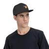Joisbs America Belgium Friendship Flag Classic Unisex Sun Hat with Flat Brim - Adjustable and Stylish for Outdoor Adventures! Black view 3