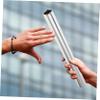 BESPORTBLE 4pcs Relay Sticks Electroplating Competition Tool School Sports Supplies Skidproof and Safe for Boys and Girls view 2