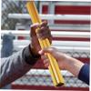 BESPORTBLE 4pcs Relay Sticks Electroplating Competition Tool School Sports Supplies Skidproof and Safe for Boys and Girls view 4