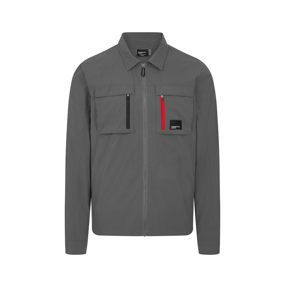 Porsche Motorsport Mens Utility Overshirt - Grey - Size: S, Small Big