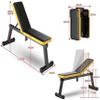 GeRRiT Adjustable Weight Bench Dumbbell Bench Exercise Utility Bench/Fitness Benches for Strength Training Core Workout Training view 2