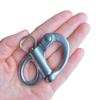 Generic Marine Grade 316 Stainless Steel Fixed Shackle Hand Pull Quick Hanging Shackle snap Hook for Hoisting Rope Suspension (2Pcs, 2-3/4""(69mm)) view 2