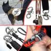 Generic Marine Grade 316 Stainless Steel Fixed Shackle Hand Pull Quick Hanging Shackle snap Hook for Hoisting Rope Suspension (2Pcs, 2-3/4""(69mm)) view 3