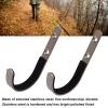 CDQL 2PCS Heavy Duty Stainless Steel J Hook - Wall Mount Hangers Storage Rack - for Archery Bow with Soft Padding Hunting Equipment view 3