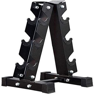 3-Tier Dumbbell Storage Rack Stand Portable -Barbell A-Frame Dumbbell Storage Rack -Dumbbell Weight Rack Arm 3-layer Dumbbell Tree Rack