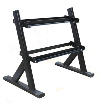 Fitness Dumbbell Rack 2 Tier Dumbbell Rack Only, Heavy Duty Steel Dumbbell Stand Quick Assembly For Home Weight Rack For Dumbbells Dumbbell Holder