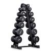 GeRRiT Dumbbell Rack Weight Rack, Steel 6 Tier Tree Stand Vertical Dumbbell Weight Rack Tripod Dumbbell Rack Foldable Dumbbell Storage Holder Dumbbell view 1