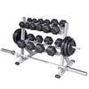 Fitness Dumbbell Rack 2 Tier Metal Steel Home Workout Dumbbell Weight Rack Storage Stand Barbell Rack Multifunctional Weight Rack For Dumbbells Dumbbell Holder view 2