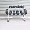Fitness Dumbbell Rack 2 Tier Metal Steel Home Workout Dumbbell Weight Rack Storage Stand Barbell Rack Multifunctional Weight Rack For Dumbbells Dumbbell Holder view 3