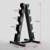 Dumbbell Rack Weight Rack Solid steel 4 Tier Dumbbell Tree Stand Dumbbell weight tower Light Dumbbell Rack for Home Workout, dumbell rack only view 3