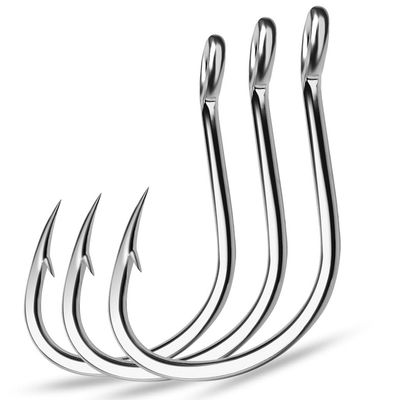 Cuoyuqie Pack of 30 Stainless Steel Circle Hooks Strong Big Game Hooks Shark & Swordfish &Tuna Hook (1/0 30pcs)