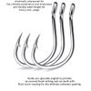 Cuoyuqie Pack of 30 Stainless Steel Circle Hooks Strong Big Game Hooks Shark & Swordfish &Tuna Hook (1/0 30pcs) view 3