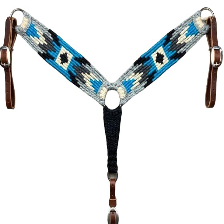 Cheval's International Wool Mohair Breast Collars: Premium Quality Horse Riding Equipment and Stylish Collar Accessories (Multi3_Pony)