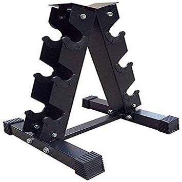 GeRRiT Weights Set For Home Gym-Barbell A-Frame Dumbbell Storage Rack -Dumbbell Weight Rack Arm 3-layer Dumbbell Tree Rack-Home Fitness Equipment- Dumbbell Display Storage