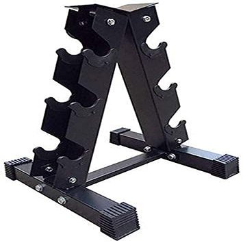 GeRRiT Weights Set For Home Gym-Barbell A-Frame Dumbbell Storage Rack -Dumbbell Weight Rack Arm 3-layer Dumbbell Tree Rack-Home Fitness Equipment- Dumbbell Display Storage