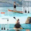 NACATIN Inflatable Stand Up Paddle Board with Kayak Seat,10'6"Upgrade Version Blow Up Paddle Boards for Adults with Premium SUP Accessories&Backpack,Adjustable Paddle,Camera Mount,Fins,Hand Pump view 2