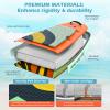 NACATIN Inflatable Stand Up Paddle Board with Kayak Seat,10'6"Upgrade Version Blow Up Paddle Boards for Adults with Premium SUP Accessories&Backpack,Adjustable Paddle,Camera Mount,Fins,Hand Pump view 4