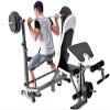 GeRRiT Adjustable Weight Bench Foldable Workout Exercise Bench Squat Rack Multifunctional Weightlifting Bed Bench Press Barbell Rack Dumbbell Stool Set view 4