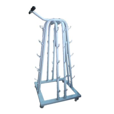 GeRRiT Dumbbell Rack Weight Rack, Tower Shape Dumbbell Rack With Wheels High-grade Steel 10 Dumbbell Storage Rack Multifunction, Suitable For Home Exercise