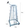 GeRRiT Dumbbell Rack Weight Rack, Tower Shape Dumbbell Rack With Wheels High-grade Steel 10 Dumbbell Storage Rack Multifunction, Suitable For Home Exercise view 2