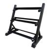 Heavy Duty Steel Dumbbell Rack, 3 Tier Weights Storage Rack for Dumbbells, Free Weight Stand, Home Compact Dumbbell Rack Stand view 1