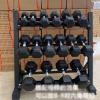 Heavy Duty Steel Dumbbell Rack, 3 Tier Weights Storage Rack for Dumbbells, Free Weight Stand, Home Compact Dumbbell Rack Stand view 4