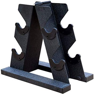 Barbell A-Frame Dumbbell Storage Rack-Dumbbell Arm 2-layer Dumbbell Tree Rack-Home Fitness Equipment- Dumbbell Display Storage Weight Rack