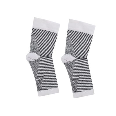 FOMIYES Pressurized Ankle Guards for Sports Breathable Ankle Support Brace for Running Yoga Comfortable Nylon and Spandex Material Xl Pressure Value White