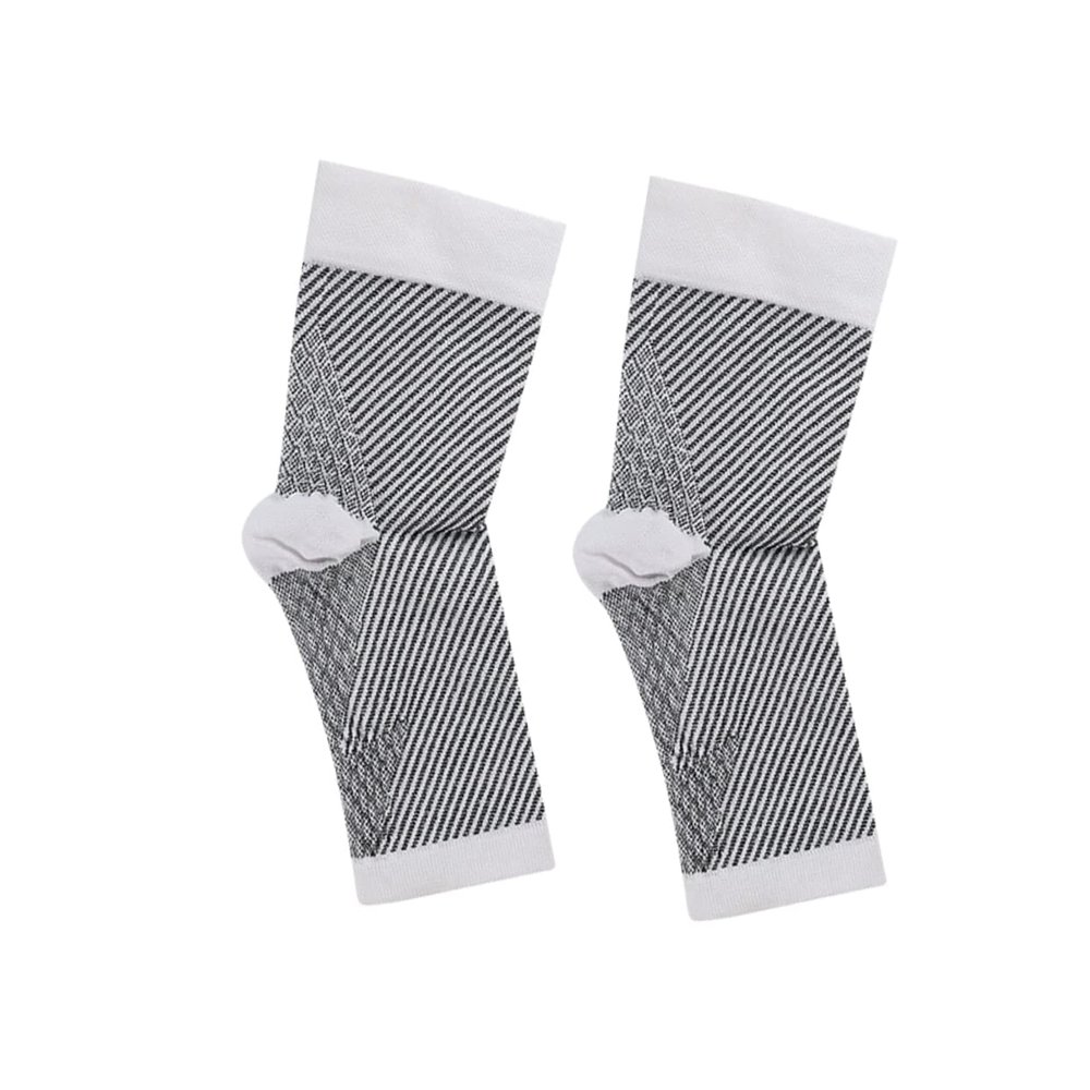 FOMIYES Pressurized Ankle Guards for Sports Breathable Ankle Support Brace for Running Yoga Comfortable Nylon and Spandex Material Xl Pressure Value White
