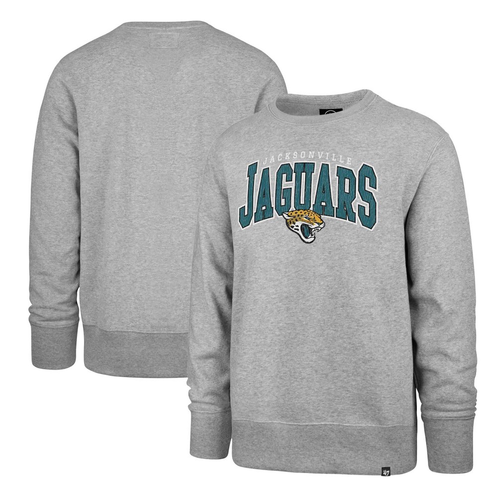 47 Men's Gray Jacksonville Jaguars Varsity Block Headline Pullover Sweatshirt