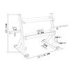 2 Tier Dumbbell Rack, Weight Plates Storage and Horizontal Barbell Bar Rack, All in One Dumbbell Rack, Weight Rack for Dumbbells view 2