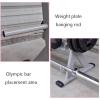 2 Tier Dumbbell Rack, Weight Plates Storage and Horizontal Barbell Bar Rack, All in One Dumbbell Rack, Weight Rack for Dumbbells view 4