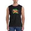 COIEN Jamaica Flag Jamaican Map5 Tank Top Men's Performance Vest Casual Sleeveless Exercise T-Shirts for Fitness Training Workout Running, 3X-Large, Black view 1